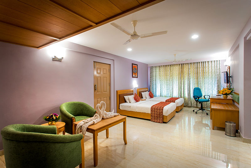 Side view of our rooms- Krishna Inn