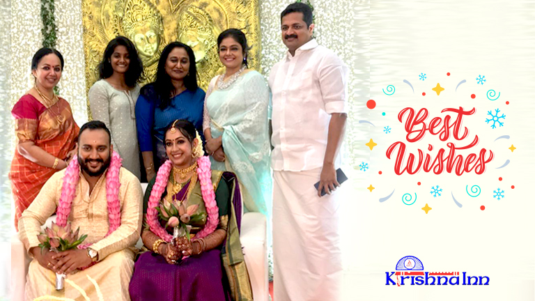 Krishna Inn- wedding halls in Guruvayoor wishes Sowbhagya Kalyan & Arjun Somasekhar